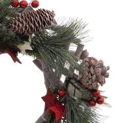 Atmosphera Christmas Eve Wood Branch Wreath (32 x 8 cm)