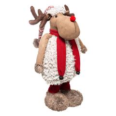 Atmosphera Polyester Fur Reindeer Character (11 x 0.5 x 18 cm)