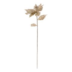 Atmosphera Winter Manor Polyethylene Glitter Poinsettia Branch (25 x 25 x 75 cm)