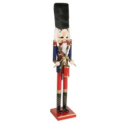 Atmosphera The Trail to The Stars Wood Nutcracker Decor (11.5 x 11 x 60.5 cm)