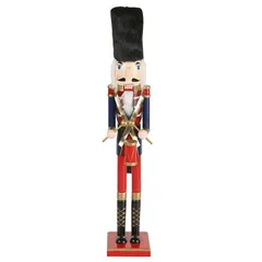 Atmosphera The Trail to The Stars Wood Nutcracker Decor (11.5 x 11 x 60.5 cm)