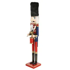 Atmosphera The Trail to The Stars Wood Nutcracker Decor (11.5 x 11 x 60.5 cm)