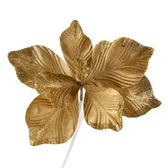 Atmosphera Velvet Poinsettia Flower W/Clip (23 x 11 x 23 cm)