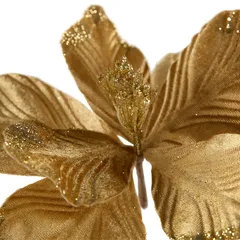 Atmosphera Velvet Poinsettia Flower W/Clip (23 x 11 x 23 cm)