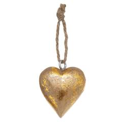 Feeric Marron Glace Wood Heart Into Jar Decor (6 x 3 x 6 cm)