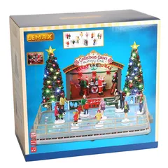 Lemax Electrical Christmas Grove Skating Rink Festive Décor (21.5 x 33.5 x 31 cm)