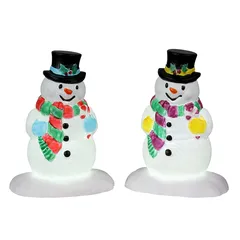 Lemax Holly Hat Snowman Festive Décor (7.3 x 11 x 3.5 cm)