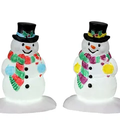 Lemax Holly Hat Snowman Festive Décor (7.3 x 11 x 3.5 cm)