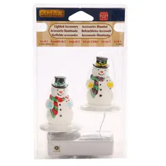 Lemax Holly Hat Snowman Festive Décor (7.3 x 11 x 3.5 cm)