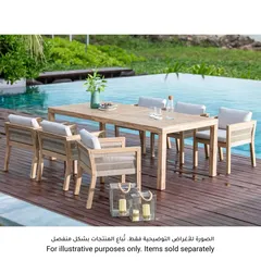 Seychelles Acacia Wood Rectangle Dining Table (220 x 100 x 73 cm)