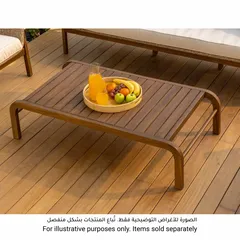 طاولة قهوة من خشب الأكاسيا كاميو (132 × 70 × 33 سم)
