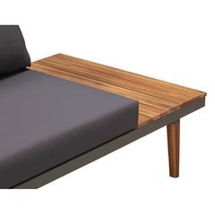 Acacia Wood Corner Sofa Set W/Cushions Newport