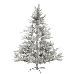 Feeric Snow Covered Artificial Christmas Tree (7.87 ft.)