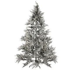 Feeric Snow Covered Artificial Christmas Tree (9.84 ft.)