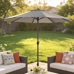 Aluminium & Steel Umbrella (300 x 250 cm)