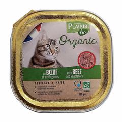 Plaisir Bio Terrine Cat Food (Beef & Vegetable, Cats, 100 g)