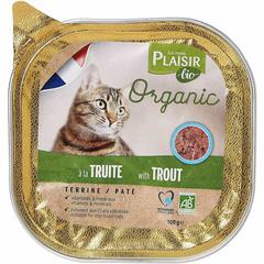 طعام قطط عضوي بليزير بيو تيرين (تراوت، قطط، 100 جم)