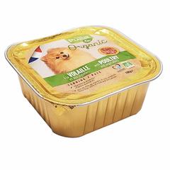 Plaisir Bio Terrine Dog Food (Poultry & Vegetable, Dogs, 150 g)
