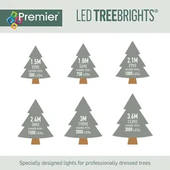 حبل 750 لمبة ليد (LED) مع مؤقت بريميير تري برايتس (6 واط، 18.7 متر)