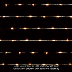 سلسلة أضواء 120 LED أبيض دافئ مع مؤقت بريميير مايكرو برايتس (3.6 واط، 5.95 متر)