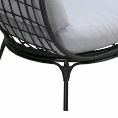 Jakarta Cocoon Steel Wicker Chair (110 x 115 x 152 cm)