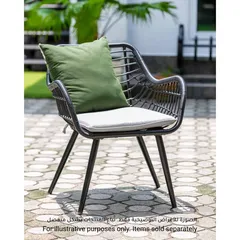 Cocoon 1-Seater Steel Wicker Sofa Chair W/Cushion (65 x 67 x 79 cm)