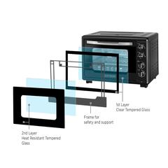 Black+Decker Oven Toaster W/Rotisserie, TRO55RDG-B5 (2000 W)