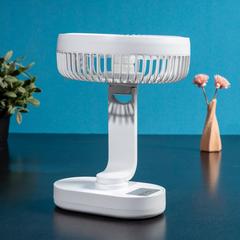 Geepas Portable Rechargeable Table Fan W/LED Light, GF21157 (6 W)