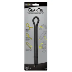 Nite Ize GearTie Reusable Rubber Twist Tie Pack (46 cm, 2 Pc.)
