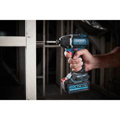 Erbauer EXT Brushless Cordless Impact Driver Set W/Bit Set & Battery, EID18-Li (18 V)