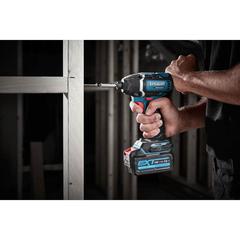 Erbauer EXT Brushless Cordless Impact Driver Set W/Bit Set & Battery, EID18-Li (18 V)