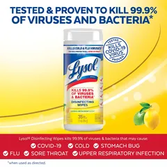 Lysol Citrus Sent Sanitizing Disinfecting Wipe (Pack of 35)