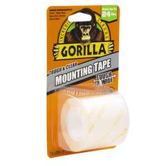 Gorilla Tough & Clear Mounting Tape (122 x 5 cm, Clear)