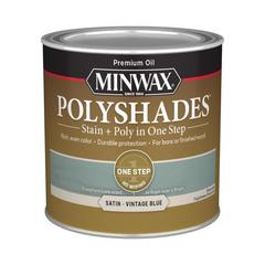 Minwax PolyShades Stain & Polyurethane Satin Finish (237 ml, Vintage Blue)