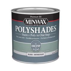 Minwax PolyShades Stain & Polyurethane Gloss Finish (237 ml, Vintage Blue)