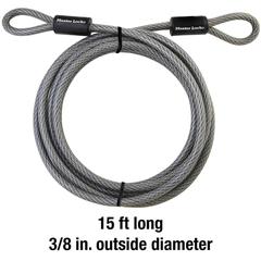 Master Lock Steel Flexible Braided Cable (4.6 m x  1 cm)