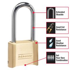 Master Lock Steel Combination Padlock (5 x 10.5 cm)