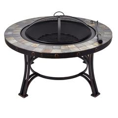 Stone & Steel Round Fire Pit (86 x 57 cm)