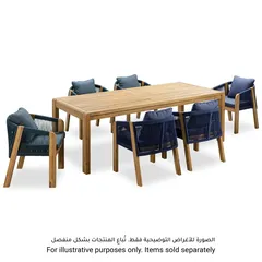 Almeria 1-Seater Acacia Wood Dining Chair W/Pillow (2 Pc.)