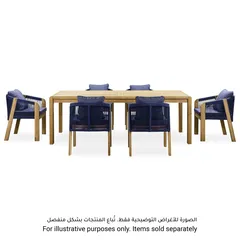 Almeria 1-Seater Acacia Wood Dining Chair W/Pillow (2 Pc.)