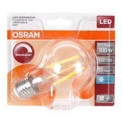 Osram LED Clear Filament E 27 Dimmable Bulb (12 W, Cool White, 2 Pc.)
