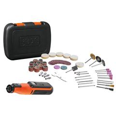 Black+Decker Cordless Rotary Tool Set W/Kitbox, BCRT8IK-XJ (7.2 V, 52 Pc.)