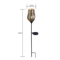 LED Garden Solar Brass Stake Light