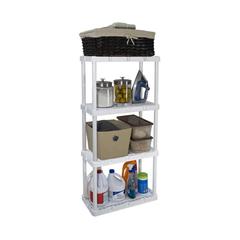 Gracious Living Knect-A-Shelf Resin Shelving Unit (121.92 x 60.96 x 30.48 cm)