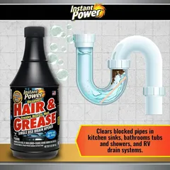 Instant Power Hair & Grease Liquid Drain Opener (0.59 L)