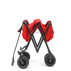 Creative Polyester & Steel Outdoor Folding Wagon (111.76 x 50.17 x 48.26 cm, Red)