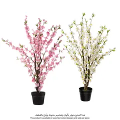 Atmosphera Cherry Blossom Artificial Plant W/Pot (60 x 60 x 100 cm, 2 Pc.)