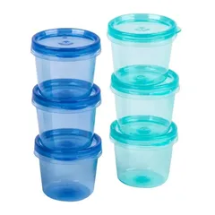 Decor Go Plastic Dressing Tubs Pack (35 ml, 6 Pc.)