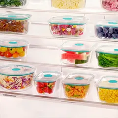 Vent & Seal Glass Food Container (1 L, Oblong)