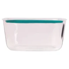 Vent & Seal Glass Food Container (600 ml, Oblong)